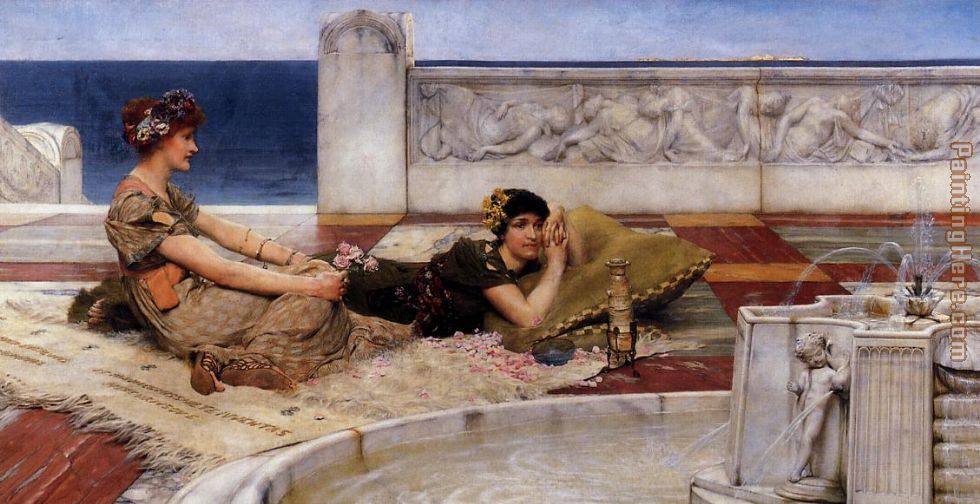 Love's Votaries painting - Sir Lawrence Alma-Tadema Love's Votaries art painting